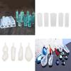 9 Shapes Assorted DIY Liquid Resin Molds Used with Screw Eye Pins for Making Jewelry Necklace