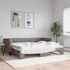 VidaXL Daybed with Trundle Bed Taupe 90x200 Cm Fabric 3196581