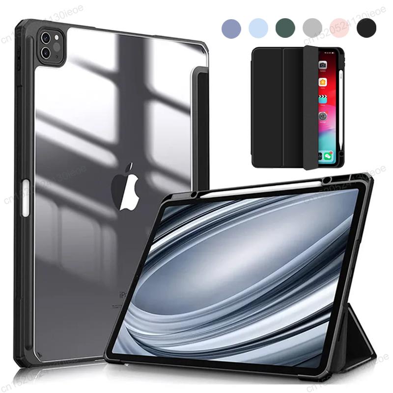 Чехол для iPad Pro 11 12.9 2022 2021 2020 Чехол-планшет для iPad Pro 11 Air 4 5 10.9 10 10-го Поколения Mini 6 Чехлы с держателем для карандаша