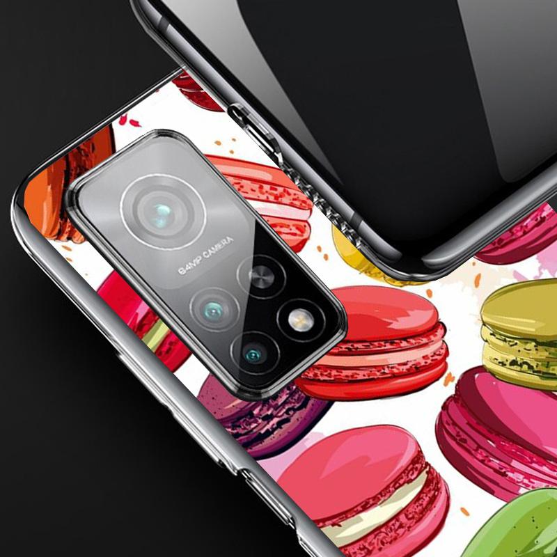 Чехол для телефона Macaron Ice Cream Cake Doughnut для Xiaomi Redmi Note 15 14 13 12S 12 11 Pro Plus 14S 11S 11E 10 10S 11T 5G Personali