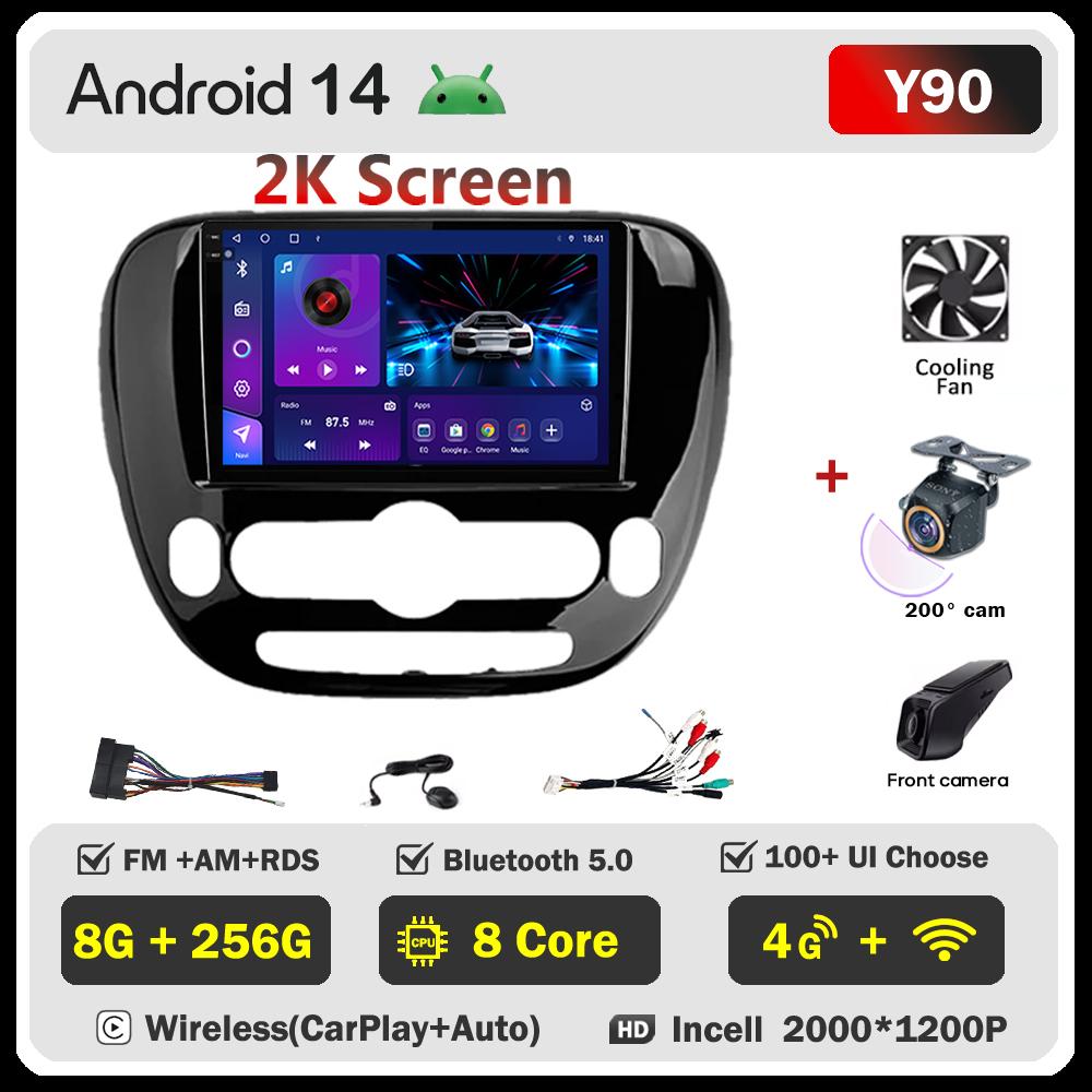 Для KIA Soul 2013-2019 Автомобильный радиоплеер Car Carplay Screen Autoradio Mirror Link Car Intelligent Systems Сенсорный экран AutoMotive