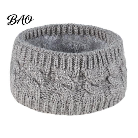 Knitted Headband with Fleece Lining Winter for Women, Soft Lined Thermal Hair Outdoor Sports Ear Warmer Band, Thickened Plush Cold Weather Protection