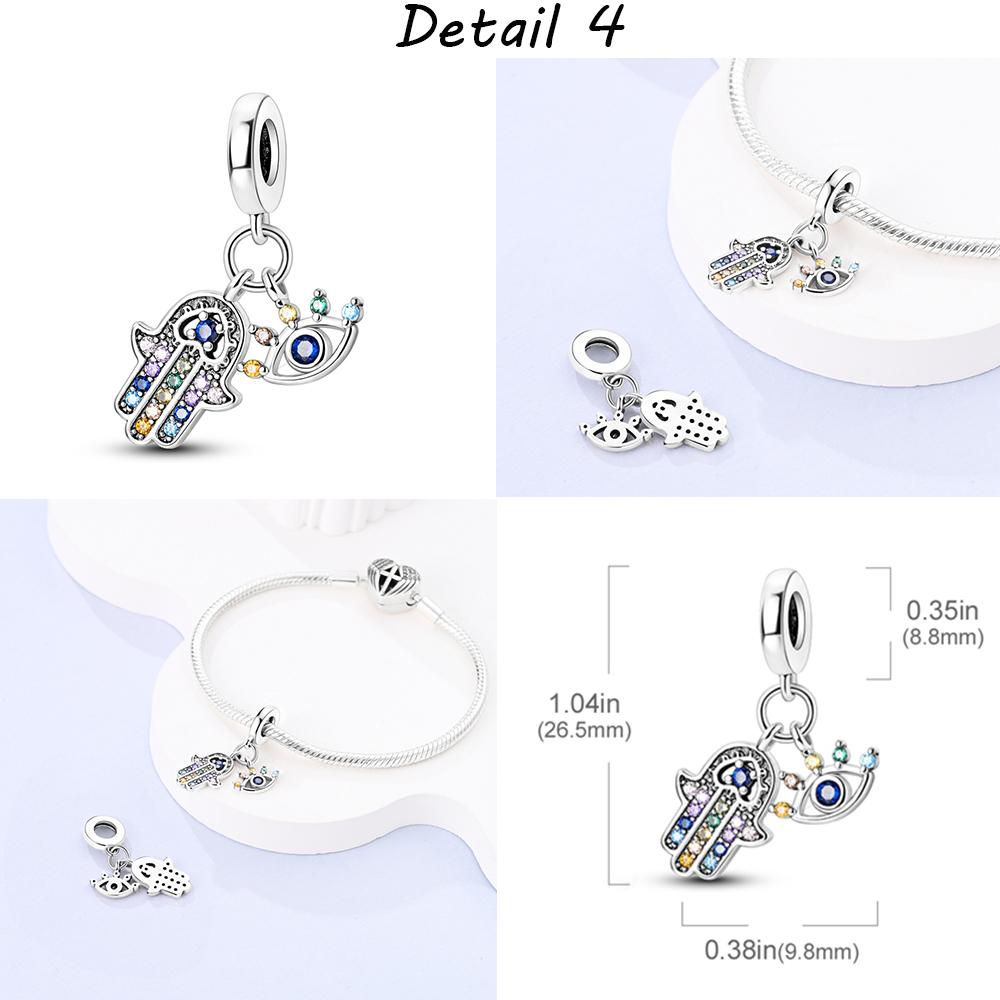 Медный паве шарм с кубическим цирконием Бабочка Луна Бусины Шармы Подвеска Подходит для оригинальных браслетов Mula Мода DIY Ювелирные изделия Подарки