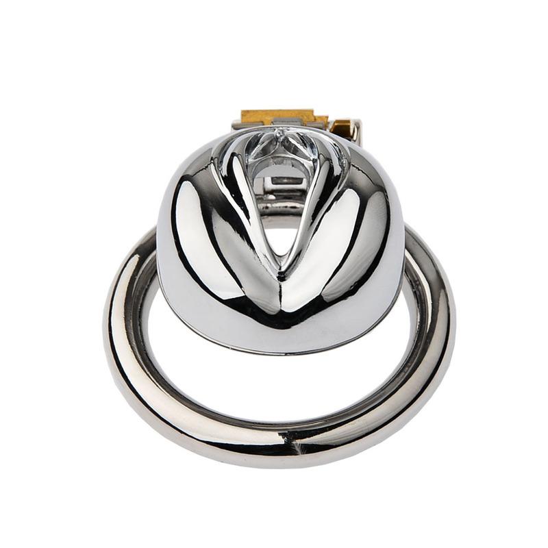 New Chastity Lock Metal Cock Cage Curve Ring Chastiy Belt Men Bondage BDSM Sex Toy Anti Cheat Erotic Urethral Penis Cage