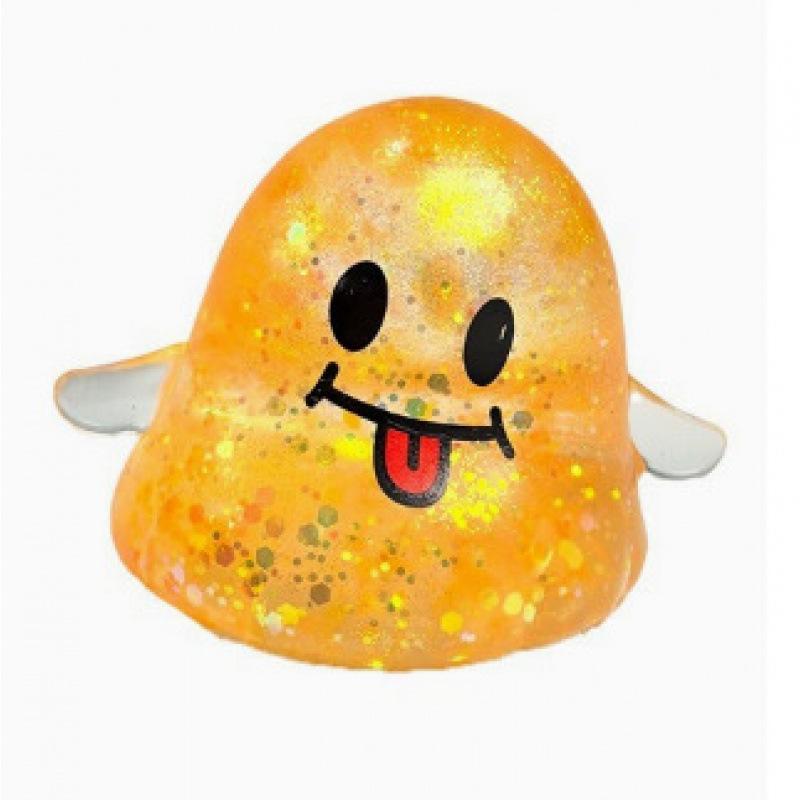 New explosion, Halloween large smiley face, ghost maltose pinch music, squeeze slow rebound decompression toy