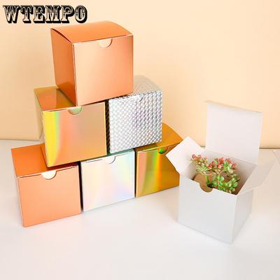 WTEMPO 10 шт 10*10*10 см простые кубические чашки коробки для хранения креативные подарочные коробки своими руками, коробки для упаковки мелких предметов для свечей AromaRelax