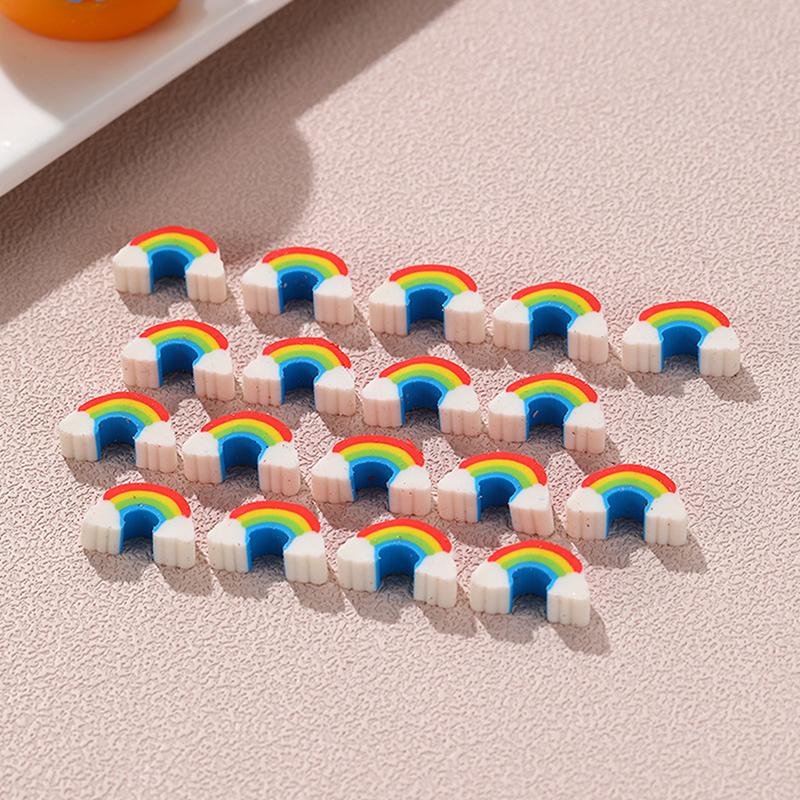 10 шт. креативные ластики Kawaii Rainbow Bridge, резиновые карандаши, школьные принадлежности, милый мультяшный мини-ластик Rainbow Bridge, детские подарки