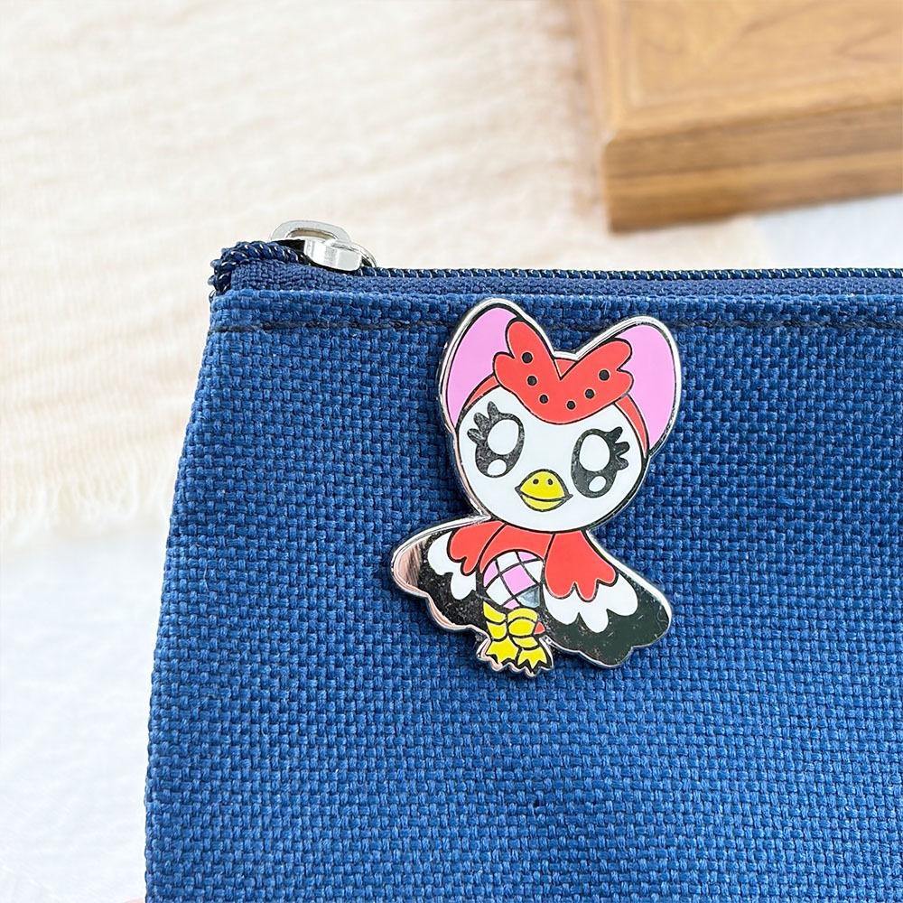 Брошь Сова Фука - Милый Персонаж Animal Crossing Металлический Значок