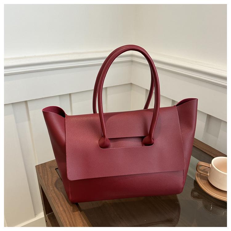 Женская сумка кроссбоди большой вместимости с текстурой в корейском стиле 2024 - Модная деловая сумка-тоут для поездок на работу