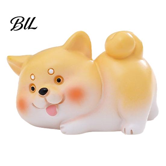 Decorative Dog Figure Mini Resin Figurine Cartoon Puppy Statue Tiny Cake Topper Versatile Gift Decoration for Fairy Garden DIY Crafts Birthday