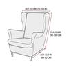 Чехол для кресла Nordic Wing Chair Stretch Cheaper Spandex Armchair Covers Non Slip Washing Relax Sofa Slipcovers with Seat Cushion Covers