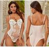 Sexy Lingerie Women Lace Bodysuit Mesh Sleepwear Teddy Underwear Erotic Corset Embroidered Strap One -Piece Sexy Pajamas