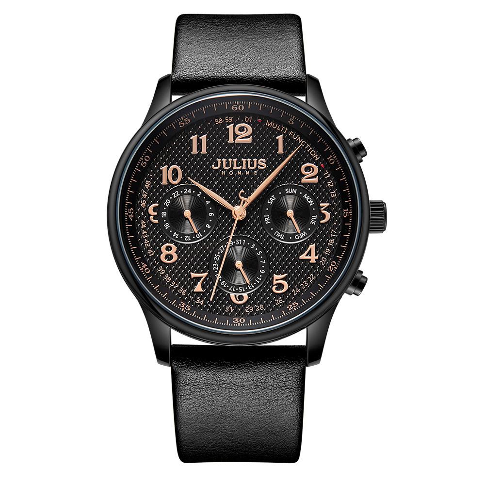 Jyullieoseu Jah-108 Мужские кожаные часы