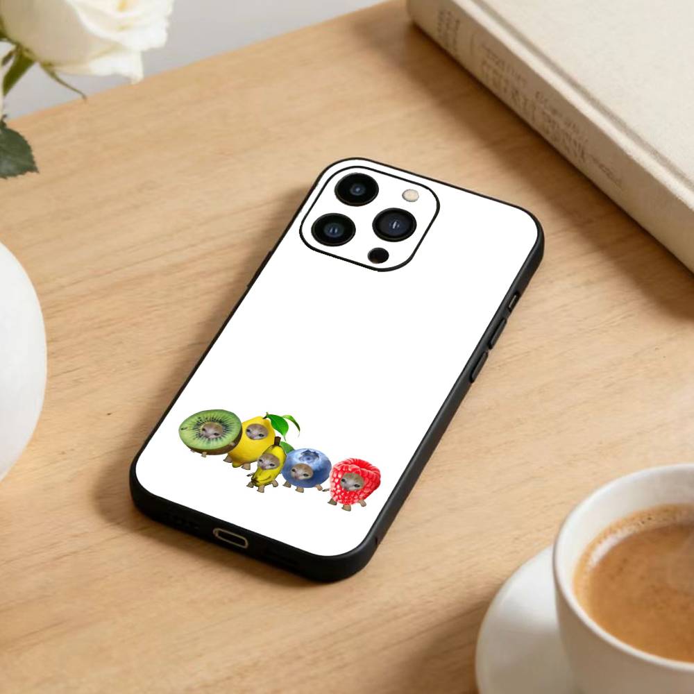 Глупая КОШКА с большими глазами Забавная чехол для телефона Для iPhone17,16,15,14,13,12 Plus,Max Мягкий силиконовый Черный чехол