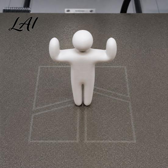 Скульптура Белого Человека 1/8 шт. 3D-печатная абстрактная фигурка Сидящая, Стоящая, На коленях Статуэтка Минималистичная Черная для Дома, Офиса