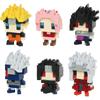 Kawada Nano Block Мини Нано Наруто Ураганные Хроники Набор из 6 Штук Коллекционные Строительные Игрушки