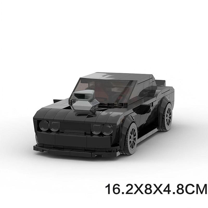 Набор Строительных Кубиков MOC 8 Секций Классический Мускул-кар Серия Скорости Модель Транспортного Средства