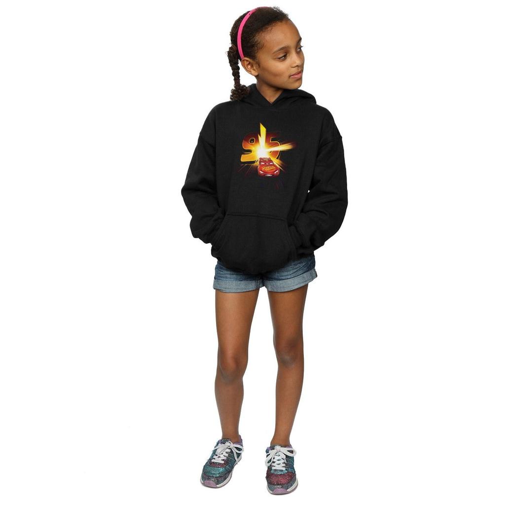 Disney Girls Cars Lightning McQueen Burst Hoodie