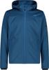 CMP Light Softshell Jacket with Detachable Hood (39A5027) Zip Hood 39a5027 Softshell Jacket Ocean