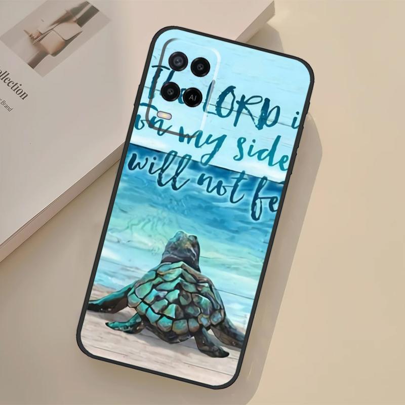 Чехол 'Морская Черепаха Бирюзовый Океанская Жизнь' для Oppo A76 A96 A16 A17 A18 A60 A80 A40 A38 A58 A78 A98 A94 A74 A54 A15 A57 A77 A5 Pro