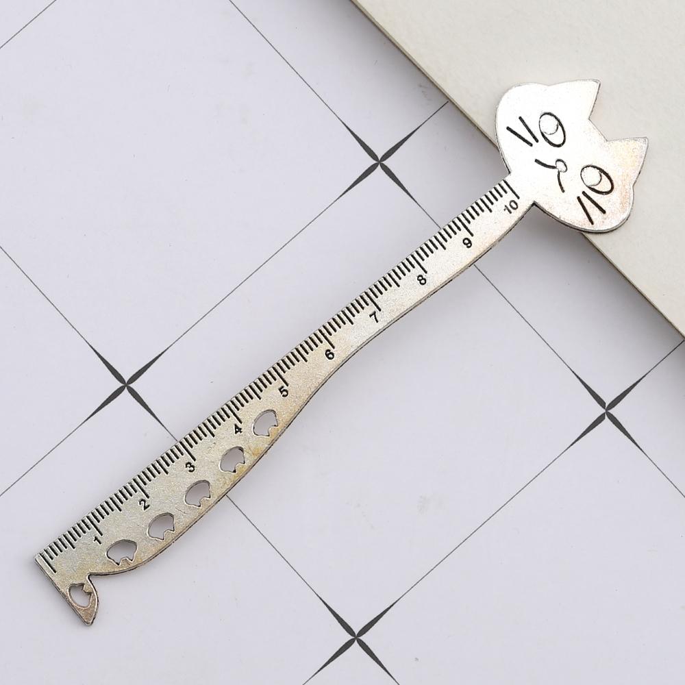 1 шт. Милые кавайные ретро винтажные металлические кошачьи кружевные линейки закладки школьные канцелярские принадлежности канцелярские товары Эллен Брук подарок швейный рисунок