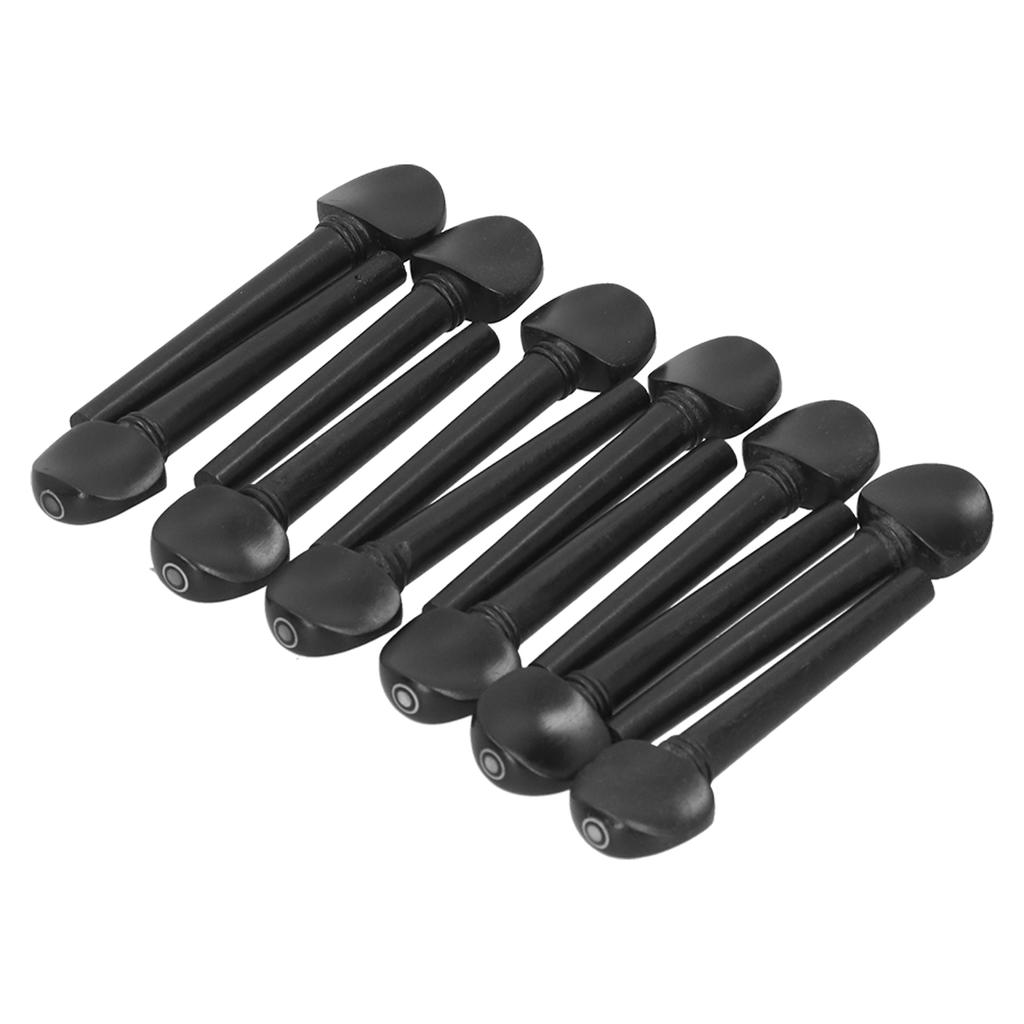 12 шт., колышки из черного дерева, 8,7 см, деревянные аксессуары для настройки, сменные аксессуары с рыбьим глазом для скрипки с удом
