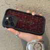 Чехол для телефона Винтажный Красный Ковровый Дизайн Для iPhone 17 16 Pro Max 11 13 12 14 15 Plus XS Max XR X 16E 17E Ударопрочный Чехол