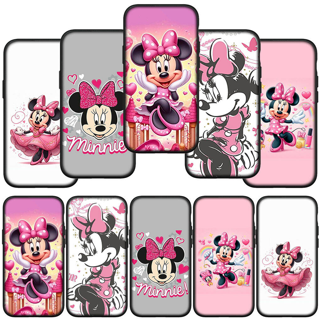 Phone Case for iPhone 17 16 15 Xiaomi Poco F8 F7 X7 X6 M8 C85 C75 C71 Redmi Note 14 13 12 11 Pro Max A3 A4 14C 13C 15C Anime Minnie Mouse Pink Cover