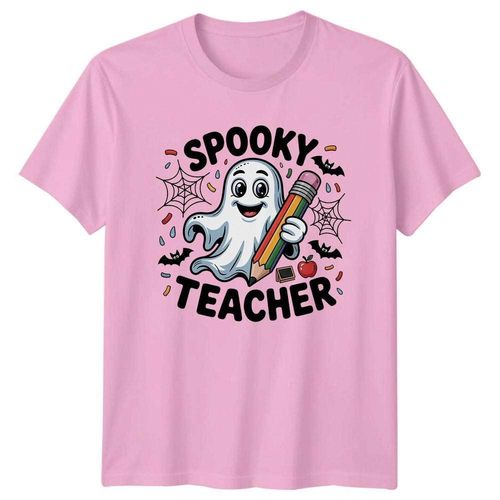 Spooky Teacher TShirt Halloween Educator Gift For Him And Her