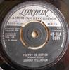 7-дюймовая пластинка ДЖОННИ ТИЛЛОТСОН - Поэзия в движении 45HLA9231 London Records, 1960 UK Рок Б/У