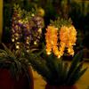 Realistic Solar Wisteria Flower Lamp Waterproof Creative Garden Floor Lamp Artificial Ground Mounted Landscape Lawn Lamp