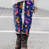 Women's Christmas Print Slim Fit Elastic Yoga Casual Pants