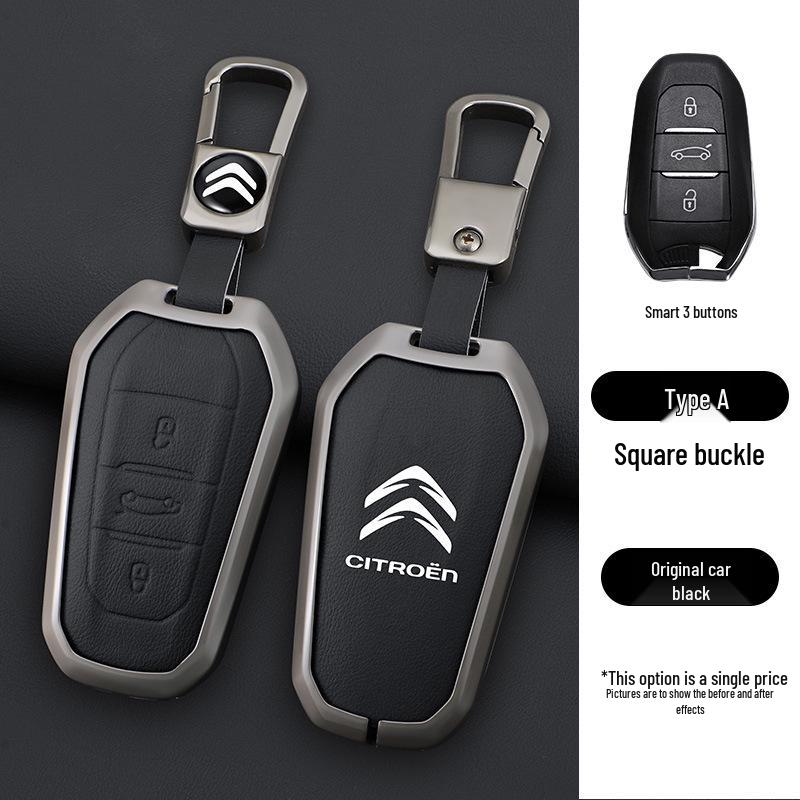 Чехол для ключа Citroen для C4/C5 (2011-2013) Модели - Складная металлическая пряжка-ракушка