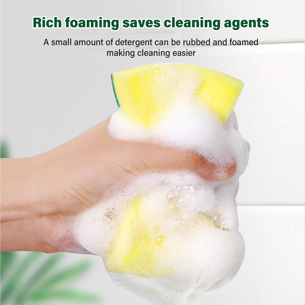 10/5/1pcs Magic Cleaning Sponges Double-Sided Reusable Kitchen Sponge Wipes Pan Pot Dishwashing Scouring Pads Brush Clean Tools