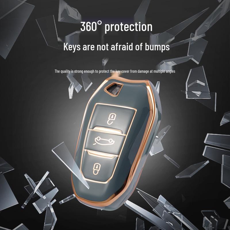 Dongfeng Peugeot Key Cover for Models 308, 301, 408, 308S, 3008, 2008, 508