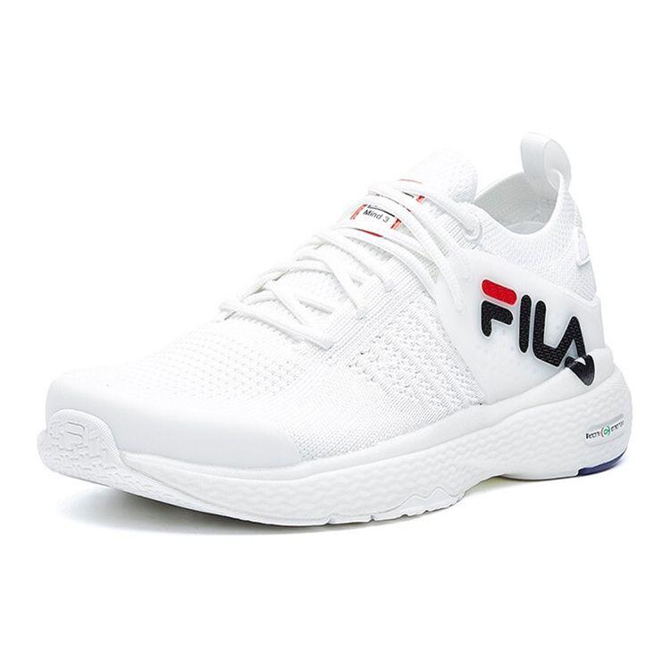 Fila Mind 3 Аэробные Удобные Сетчатые Синтетическая Кожа Низкий Верх Повседневные Кроссовки для Бега Женские кроссовки Ярко-Белые A12W042109FWT