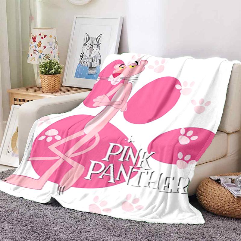 Pink Panther Door Blanket Camping Trip Home Decor Office Rest Blanket Christmas Gifts Digital Printing