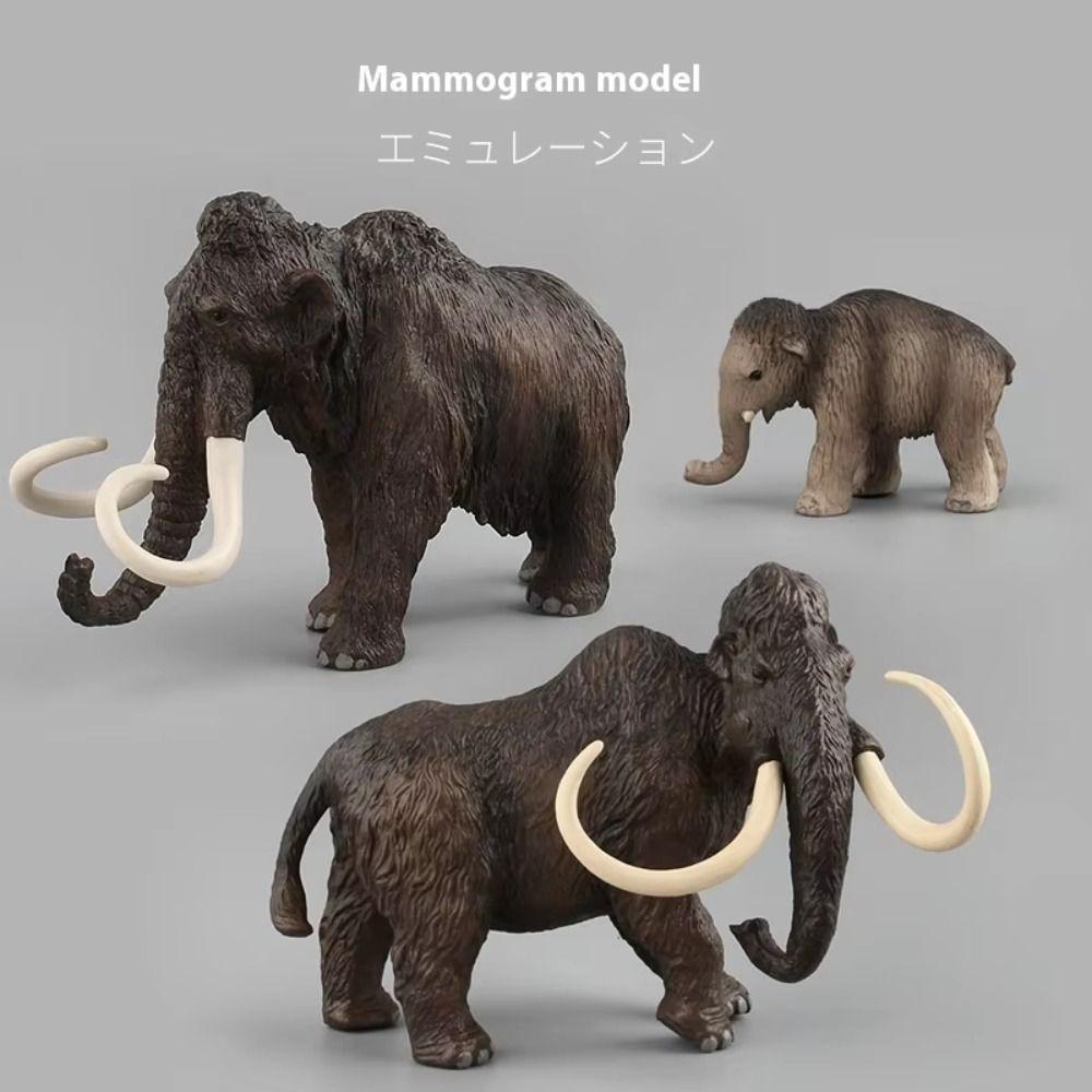 Collectible Simulation Elephant Action Figures Handmade Elephant Miniatures Figurine Children Toys