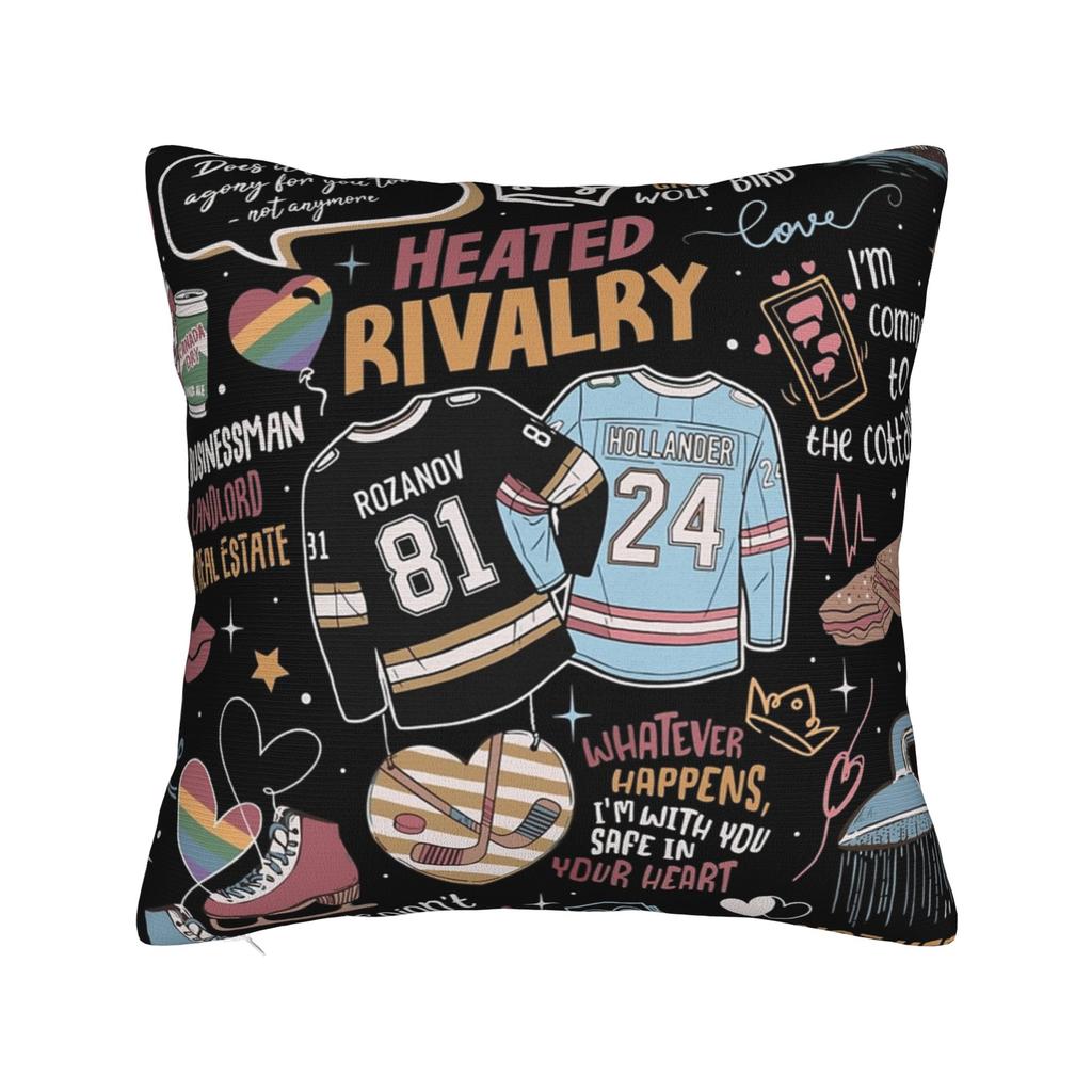 Heated Rivalry Romance Pillowcase Soft Polyester Cushion Cover Decor Pillow Case Cover Home Zippered