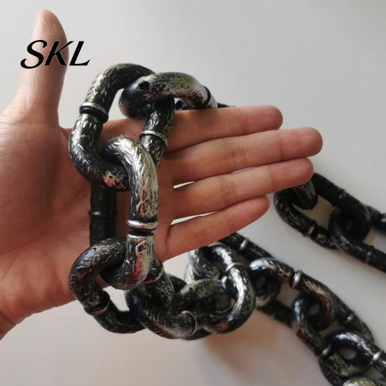 Maltese Dog Leash Giant Chain Leash, Lightweight Plastic Pet Looks Like Pomeranian Iron Chain, Stylish Big for Small Dogs Photo Props