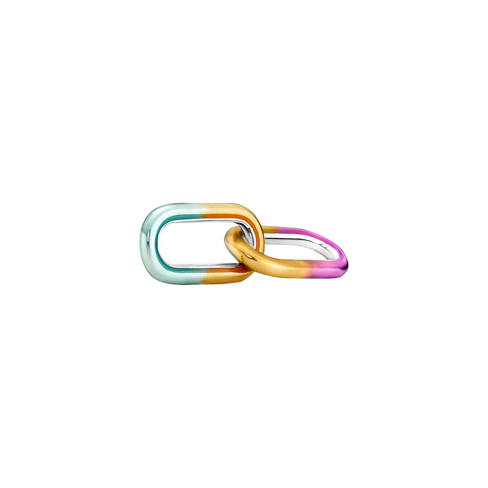 S925 серебряные гвозди в форме сердца, подвески с двойными звеньями, подходят для оригинального браслета ME, ожерелье, ювелирные изделия «сделай сам», для женщин, подарки на день рождения