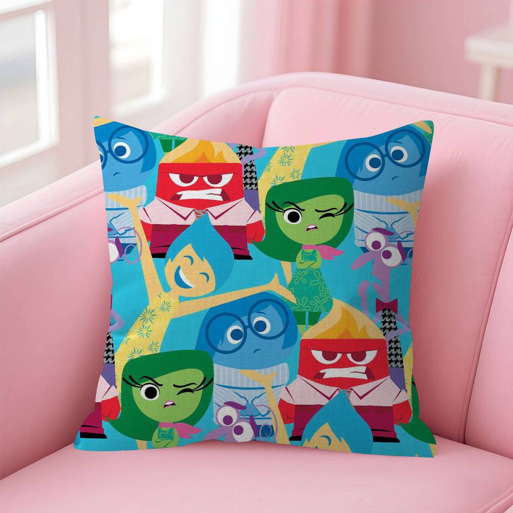 Movie cartoon IInside FUN Out Cushion Cover Inches Farmhouse Decor Home Throw Pillow Covers for Couch Decorations