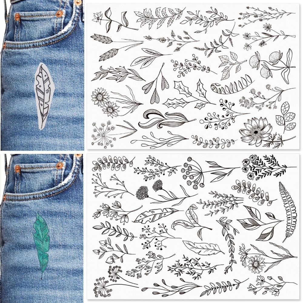 Water Soluble Flower Embroidery Patternser Animal Patterns Daisy Flowers Stick and Stitch Embroidery Paper Hand Sewing DIY