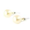 Les Trésors De Lily [E4763] - Ivory 'Pearl' Silver Earrings - 8 Mm