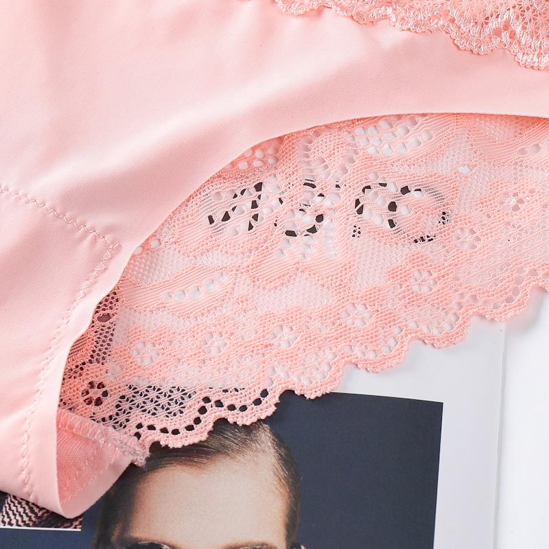 Сексуальные женские бесшовные трусики с цветочным принтом и кружевом, новые трусы со средней талией и подъемом бедер, нижнее белье, удобные трусы, удобное нижнее белье