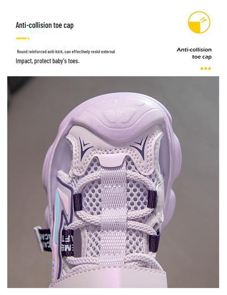 Детские нескользящие спортивные сандалии с закрытым носком на липучке - Мягкая подошва, пляжная обувь для мальчиков и девочек, от малышей до детей постарше