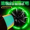 Colorful Laser Reflective Stickers for Motorcycle Electric Car Wheels: Anti-Collision and Luminous Tire Decoration