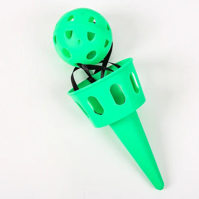 Сенсорный Тренажер для Ловли Мяча Набор Игр Бросай и Лови Детская Игрушка для Тренировки Координации Рук и Глаз