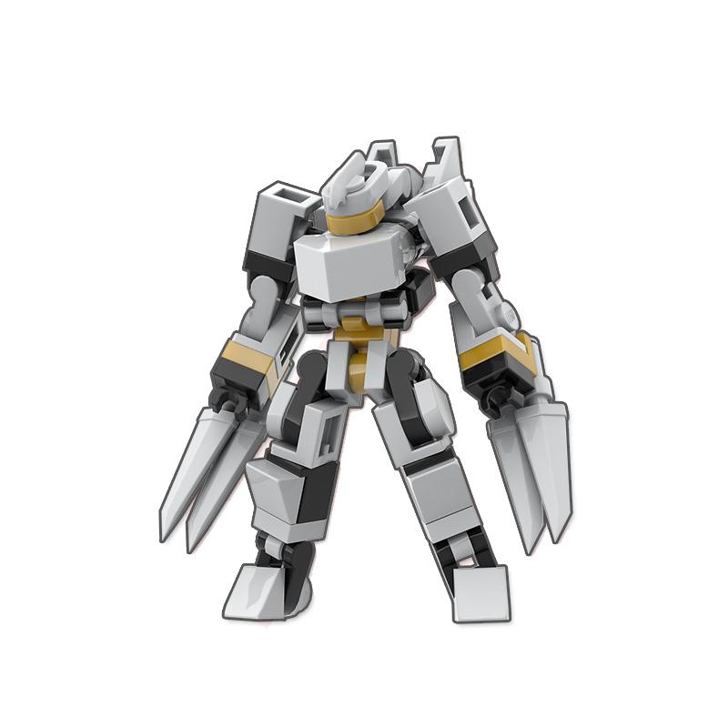 Экзоскелет меха строительные блоки мелкие частицы миниатюрный боевой робот сборная модель мальчики и девочки подарок детская игрушка