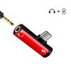 2 IN 1 Audio Adapter For Type C To 3.5MM Jack Jsaux Aux Usb C Headphone Jack Audio Cable for Xiaomi Mi iPad For Ios To 3.5mm Connector Audio Splitter